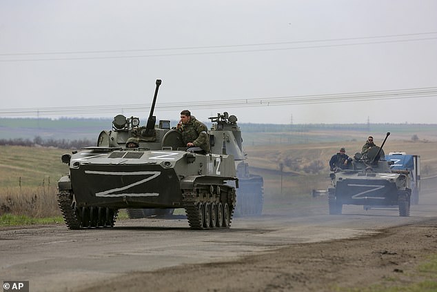 Russian troops move into Mariupol as they continue to try and take the city from Ukraine to free up forces for attacks in the Donbas