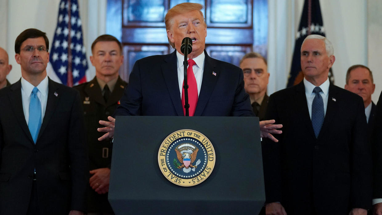 Trump: Iran ‘standing down’ after missile strikes TrumpIran