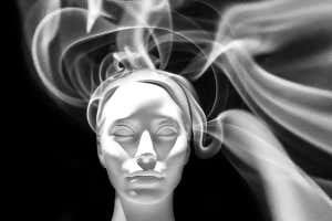 Face and smoke