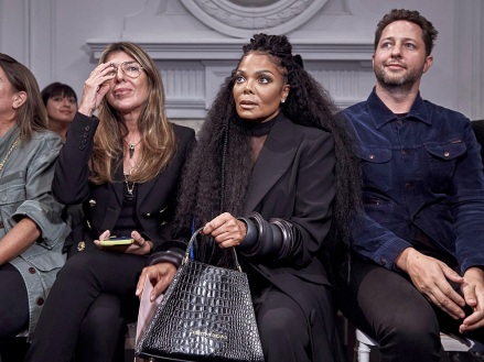 Janet Jackson, second from right, takes a seat during designer Christian Siriano's show at Fashion Week on Wednesday, Sept. 7, 202,2 in New York Fashion Christian Siriano, New York, United States - 08 Sep 2025